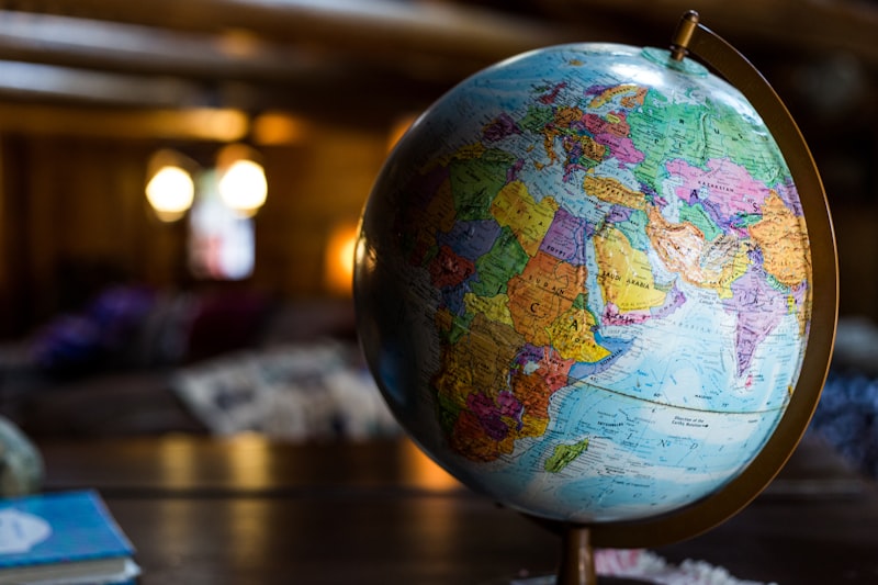 Africa continent map financial markets overview