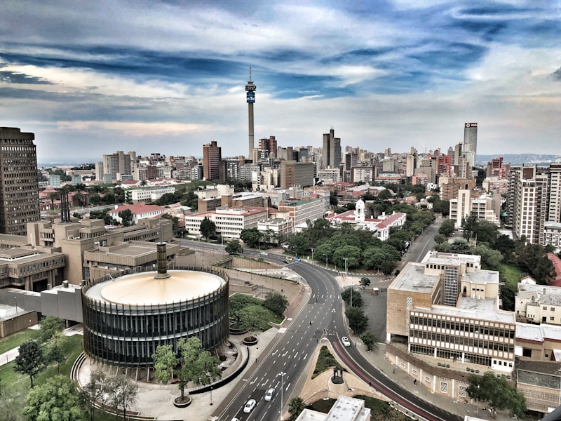 Johannesburg South Africa financial district skyline